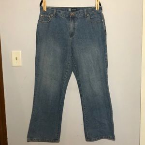 Avenue Blues Medium Wash Flare Leg Jeans